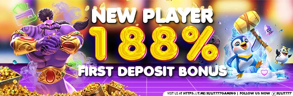 New Player 188% First Deposit Bonus