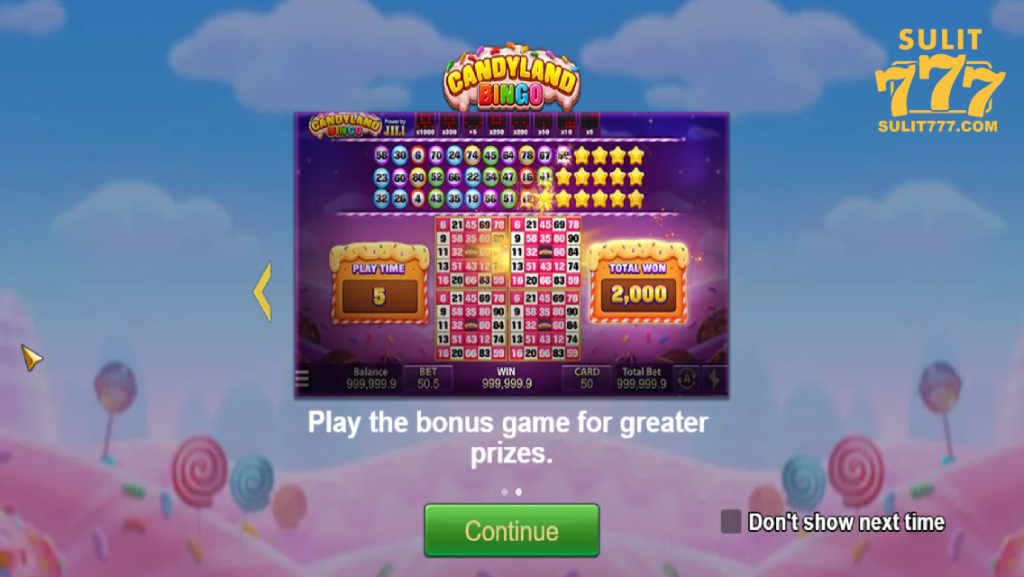 Sulit777-Candyland Bingo Jili 2