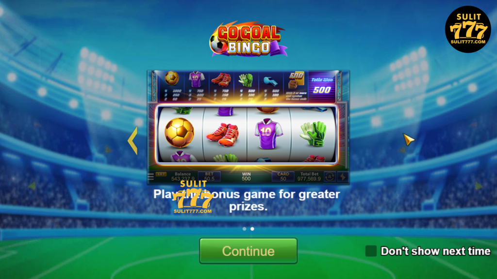 Sulit777-Go Goal Bingo 3