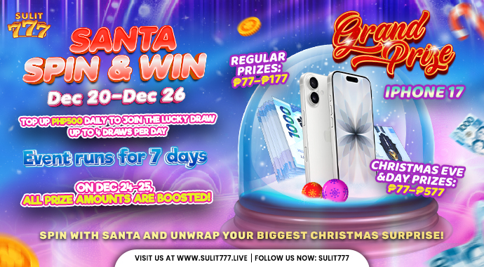 Santa Spin & Win! 690 x 380