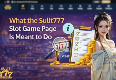 What the Sulit777 Slot Game Page Is Meant to Do